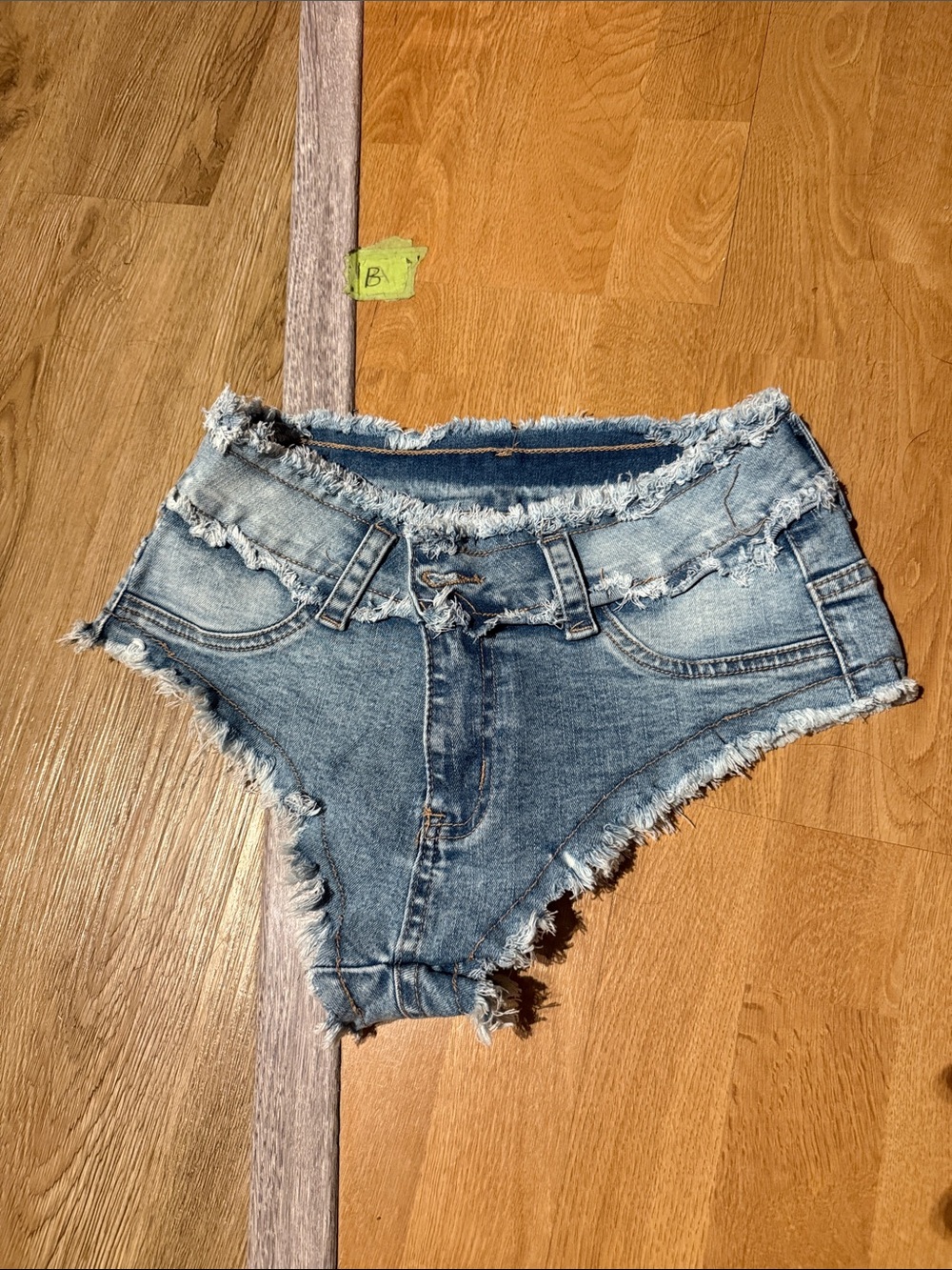 SHEIN Light Blue denim jacket Shorts